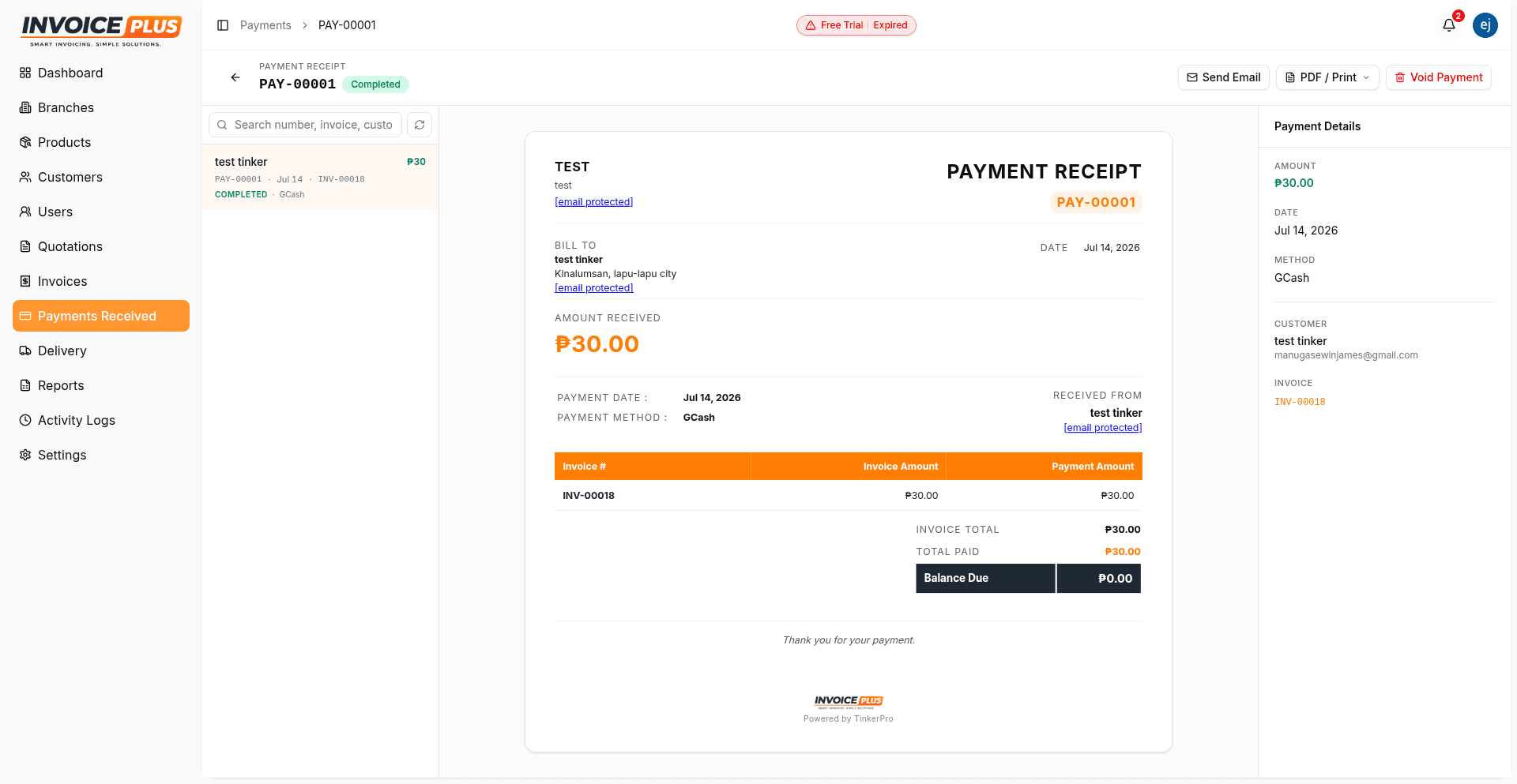 Invoice Plus — Get paid